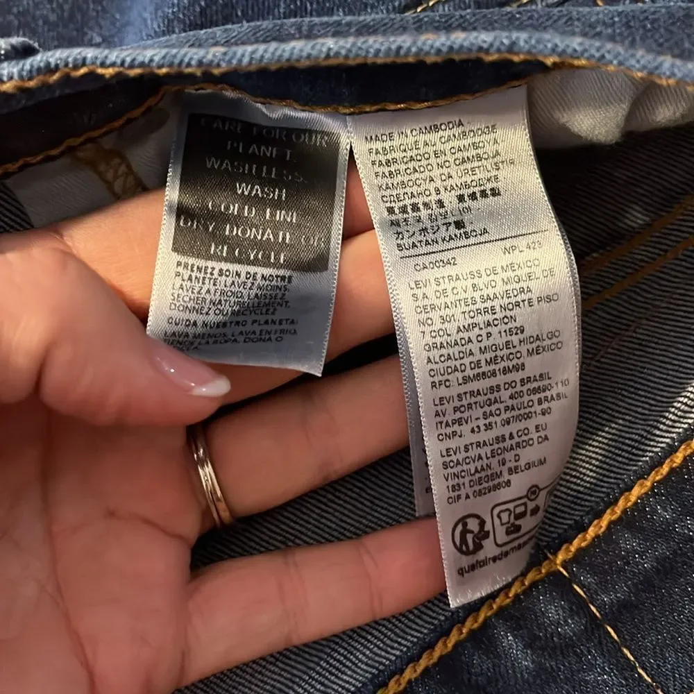 Levi's Deep Blue Denim Jeans